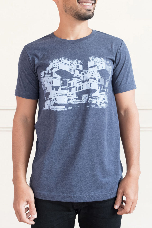 Habitat 67 T-Shirt Men Navy