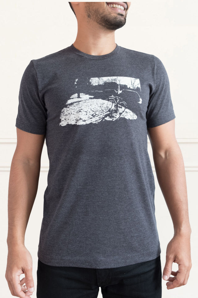 Bicycle T-shirt Homme Gris