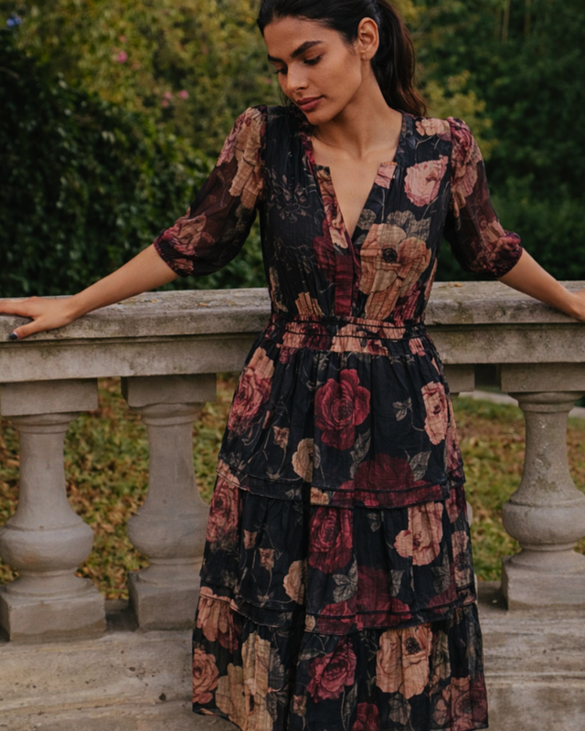 Catherine Floral Smocked Dress