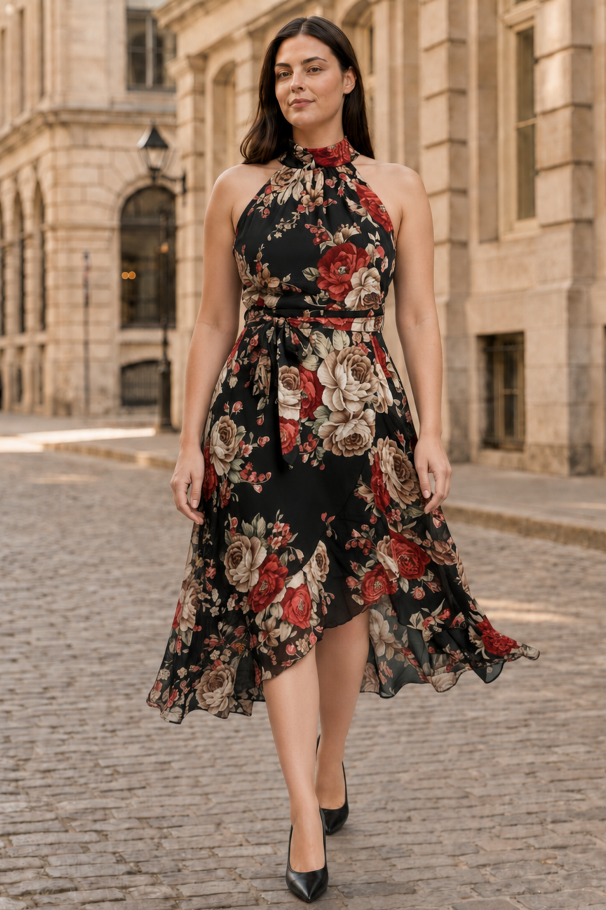 Alexandra Floral Halter Dress