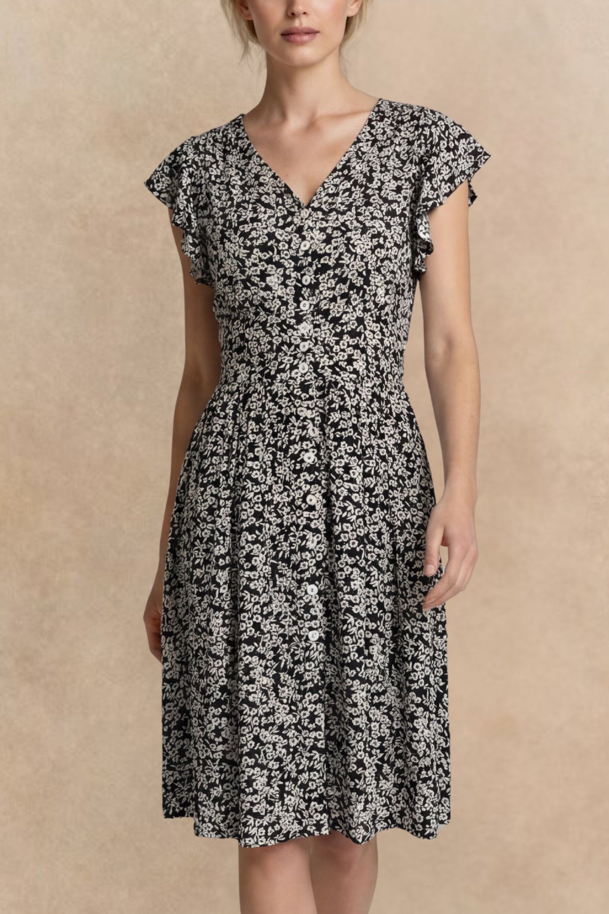 Alma Dress Short Ditsy Floral