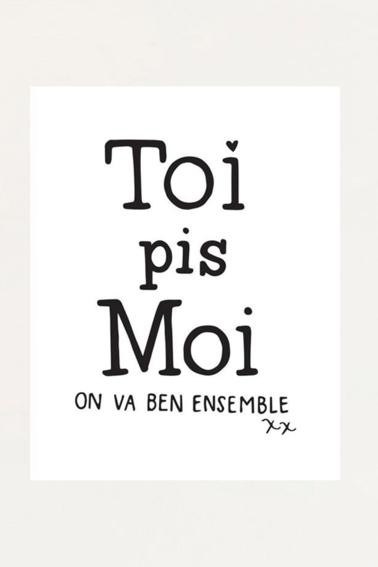 Art Print - Toi Pis Moi - Onze Montreal Default Title Onze Montreal