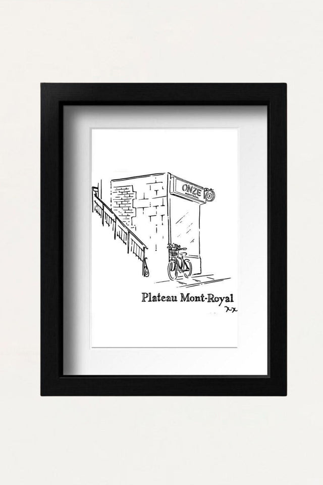 Art print- Plateau Mont-Royal - Onze Montreal Default Title Onze Montreal