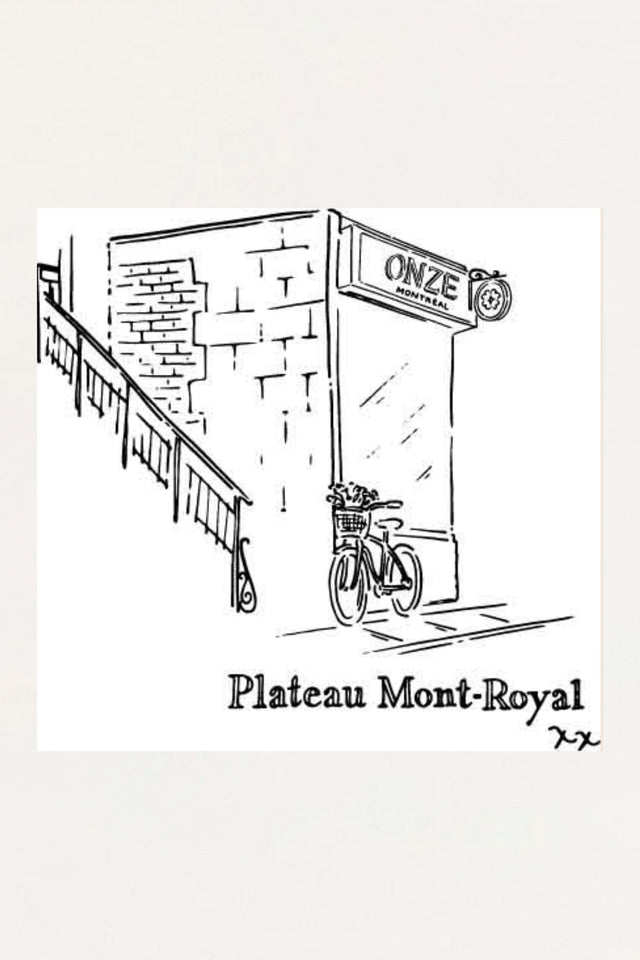 Art print- Plateau Mont-Royal - Onze Montreal Default Title Onze Montreal