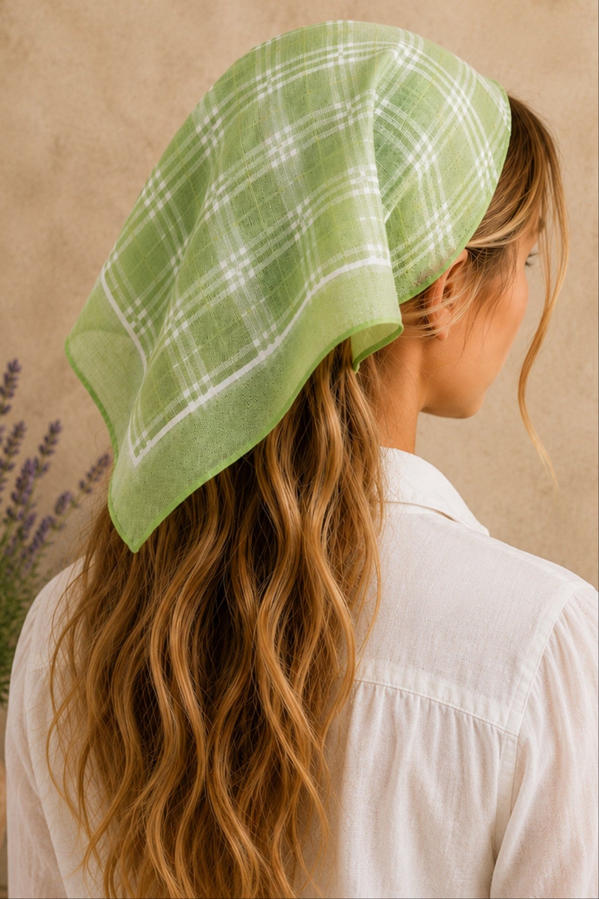 Plaid Print Bandana