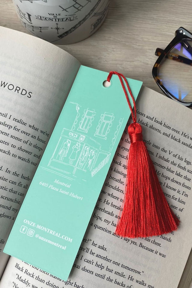 Bookmark AVENIR Red Tassel - Onze Montreal Default Title Onze Montreal