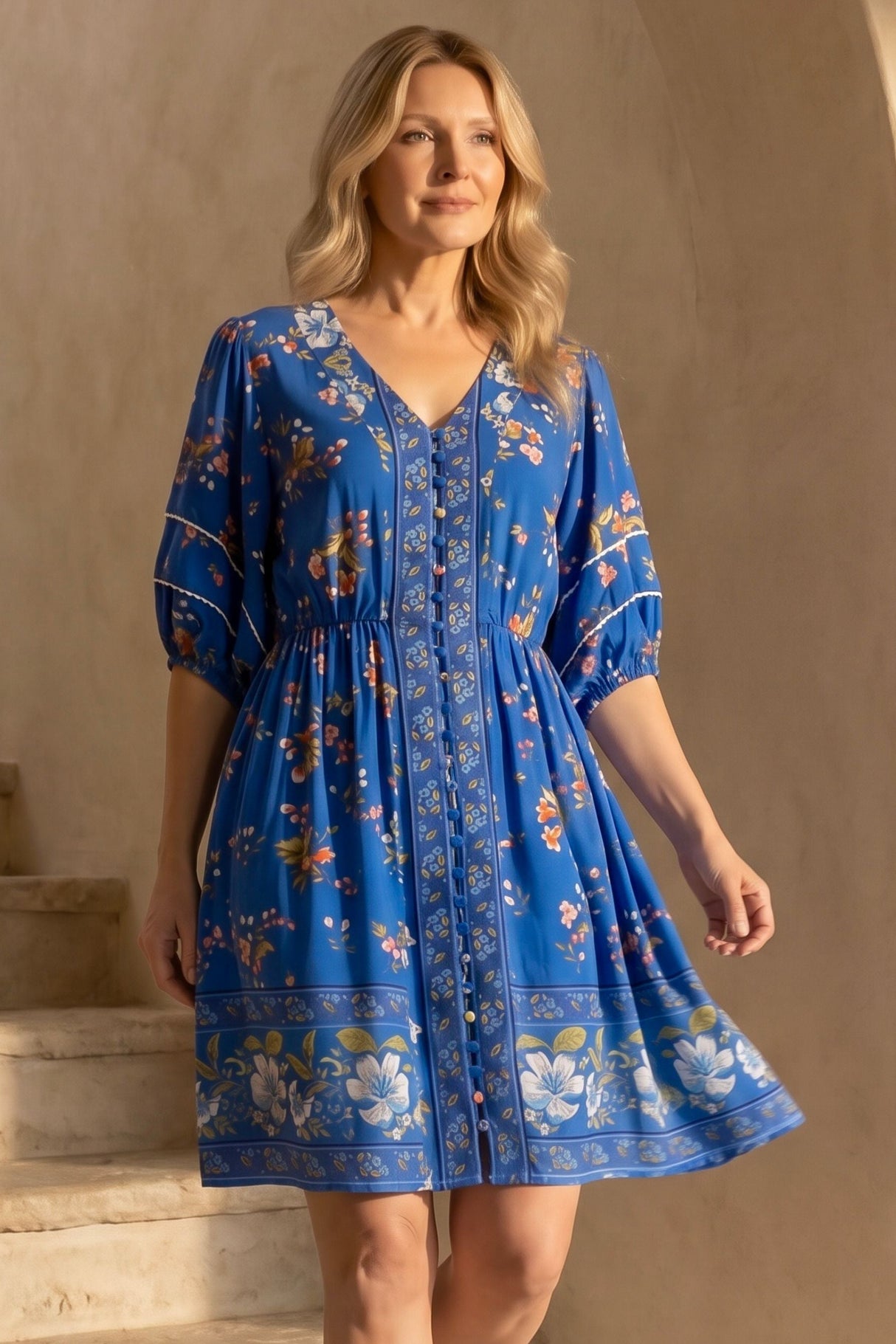 Robe bohème imprimée Brigitta