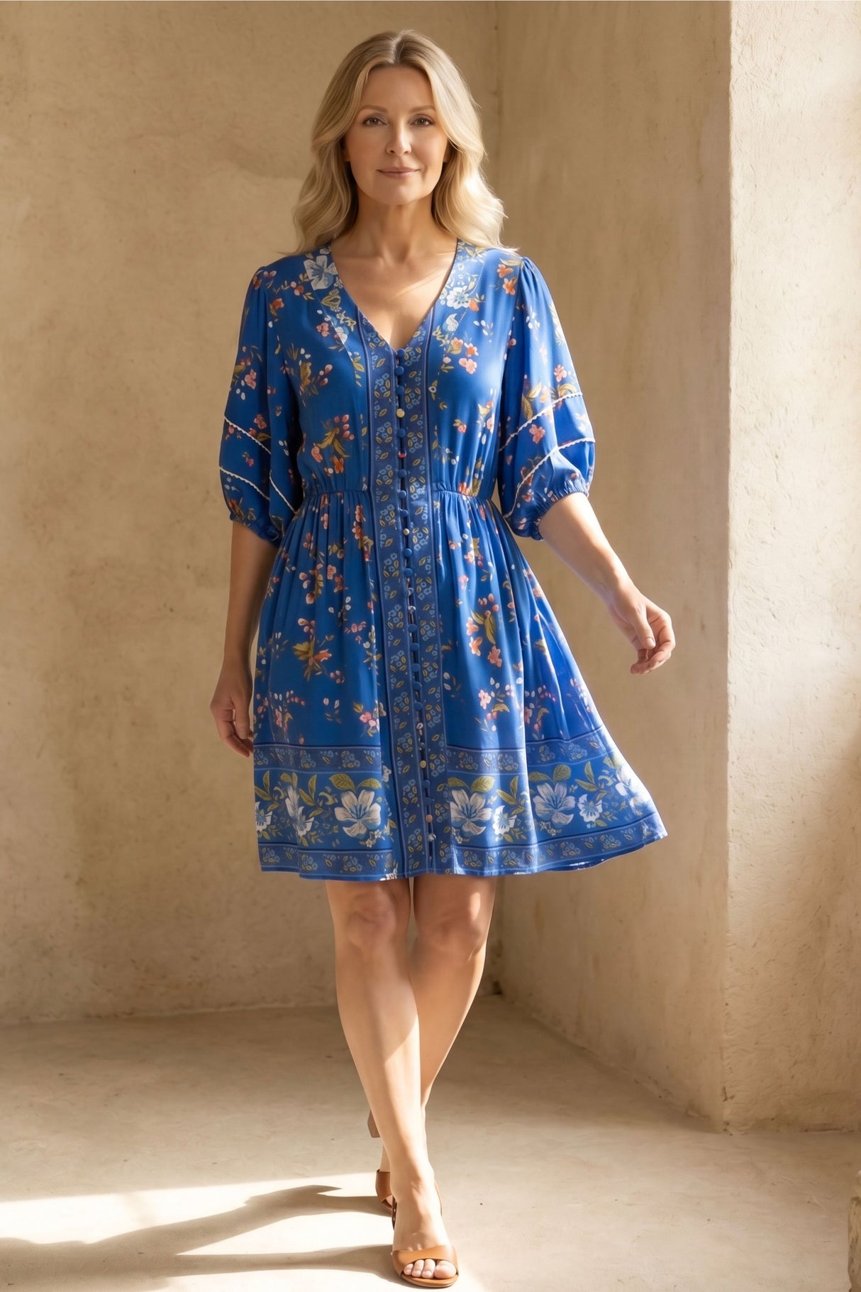 Robe bohème imprimée Brigitta