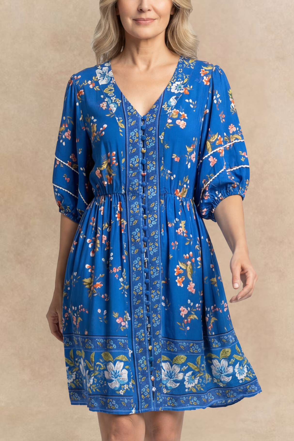 Robe bohème imprimée Brigitta