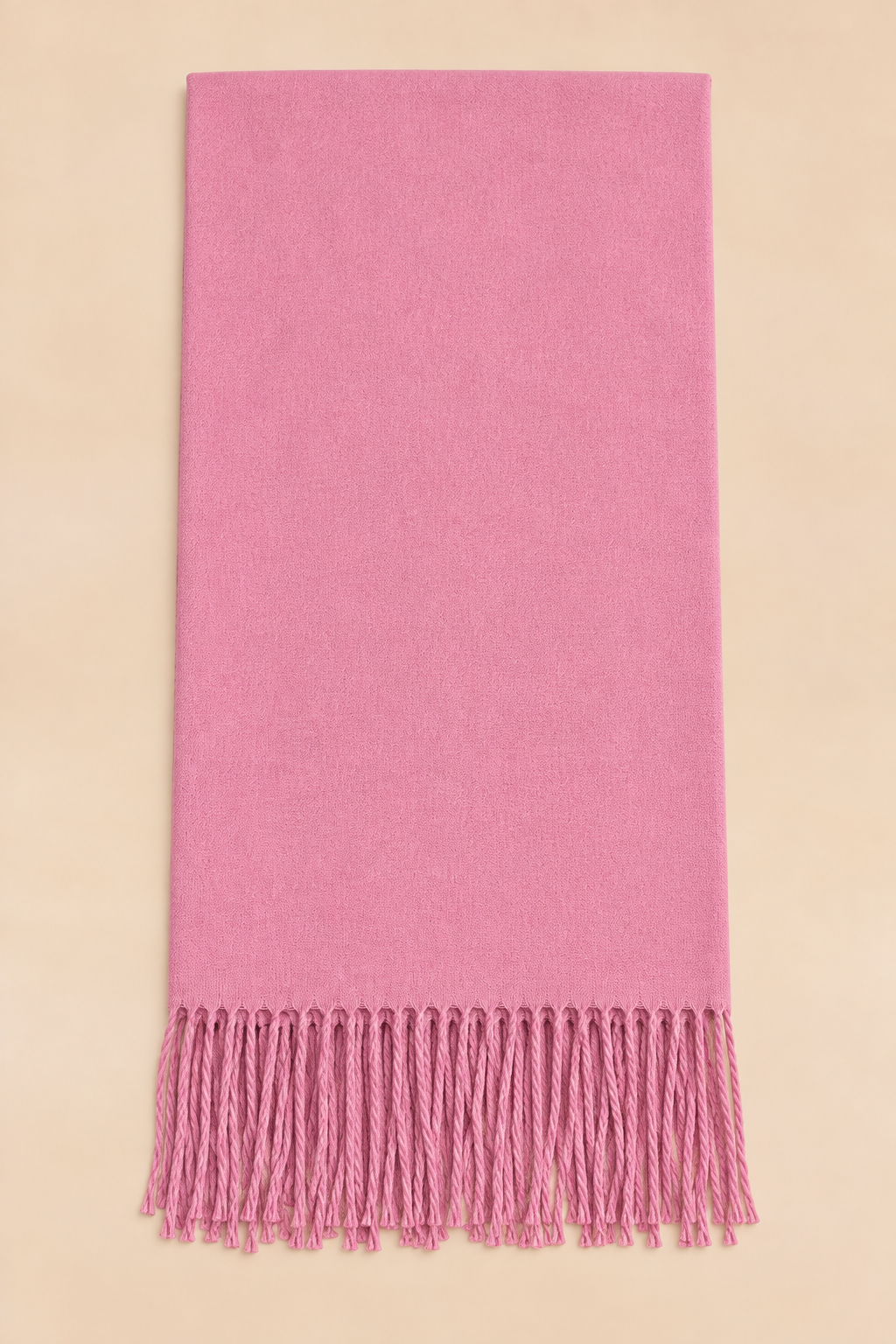 Foulard Rose Franges