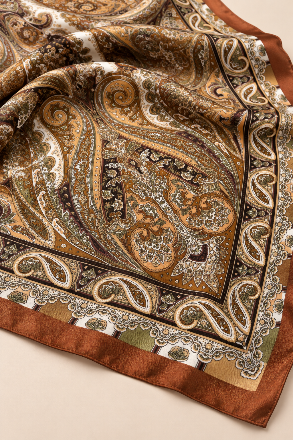 Foulard Carré Motif Floral