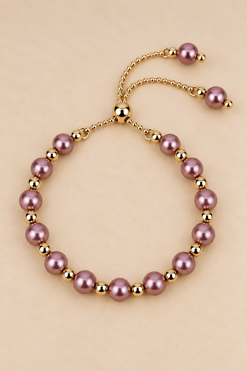 Bracelet coulissant à perles