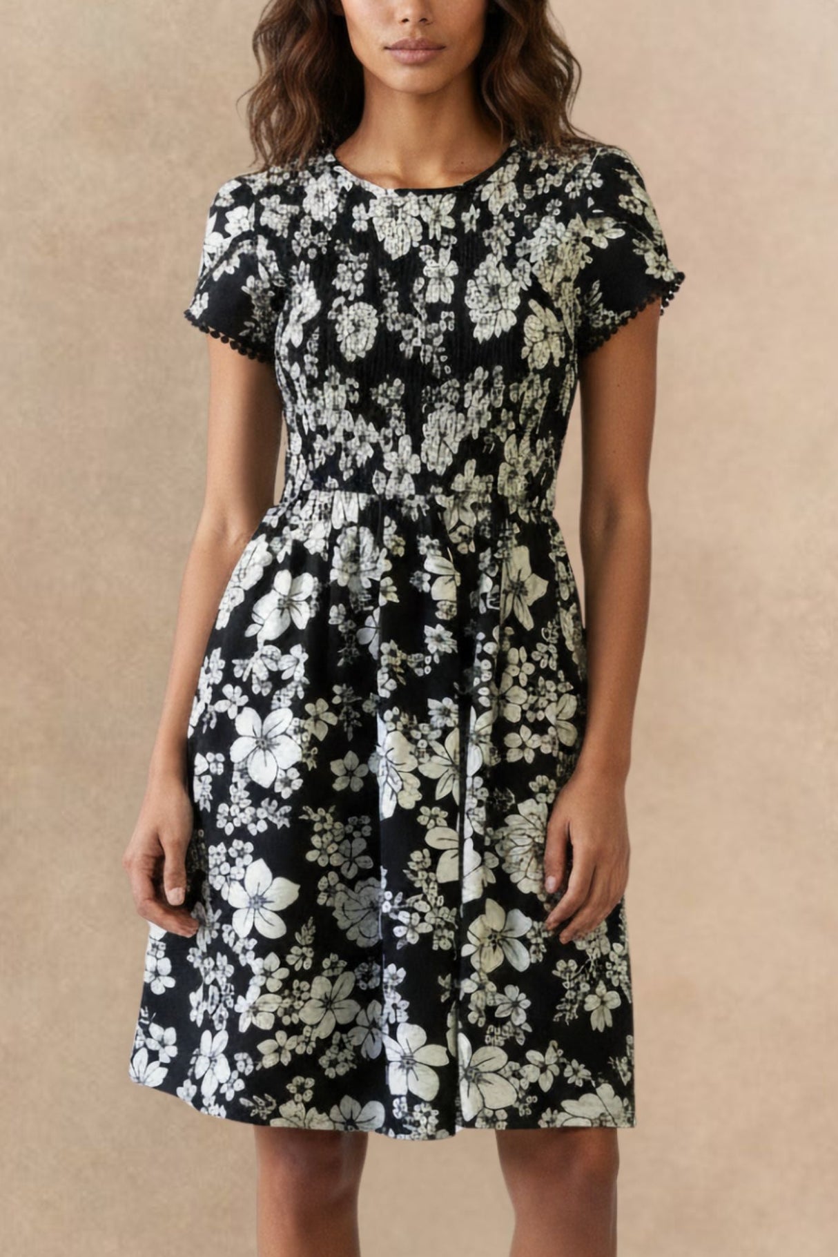 Robe fleurie Eloise smockée