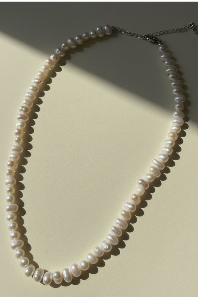 Collier Perles D’eau Blanche