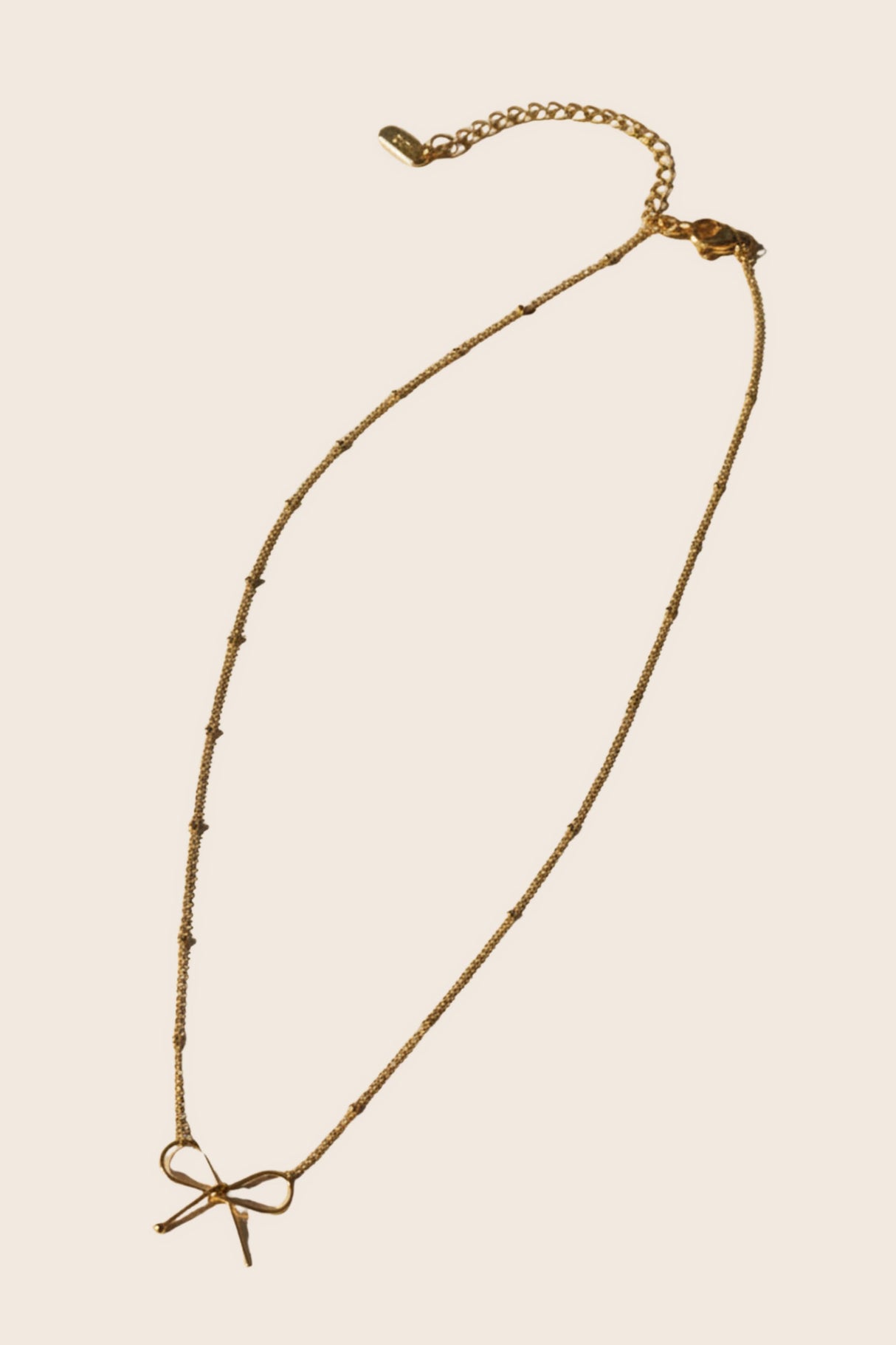 Collier Pendentif Nœud Doré