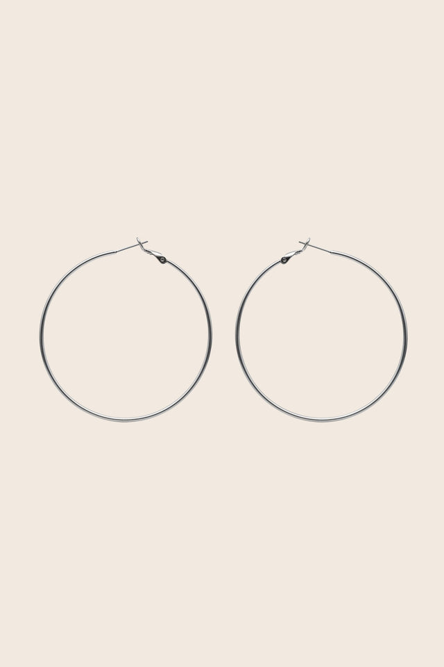 Créoles Classiques 60 MM - Or et Argent