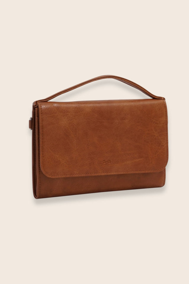 Janelle Portefeuille Bandoulière en Cuir Végan