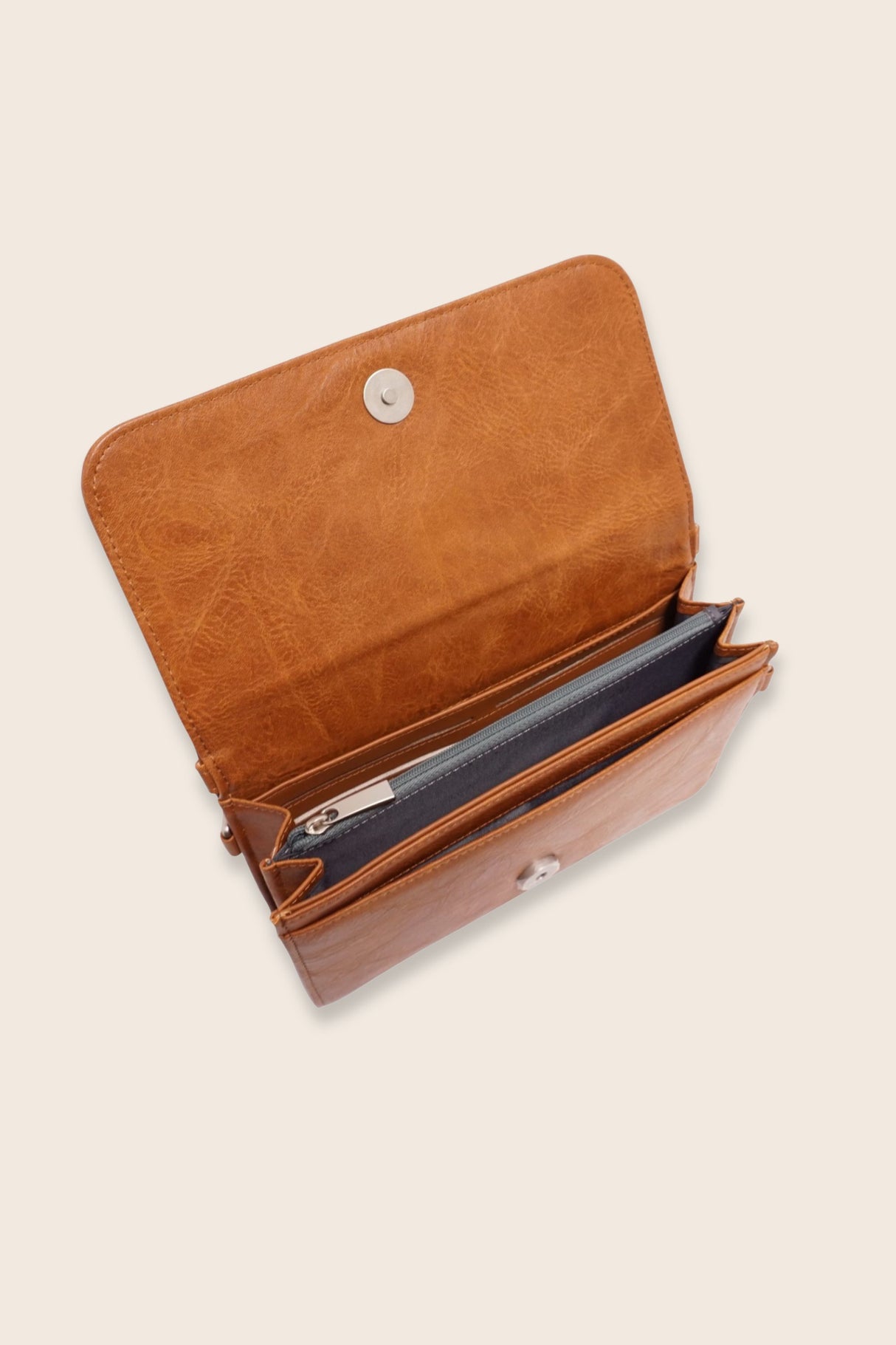 Janelle Crossbody Vegan Leather Wallet