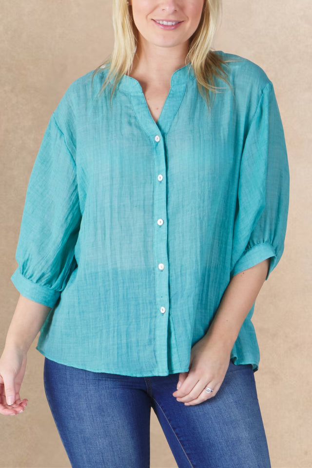 Roxanne Oversized Shirt – Lightweight Semi-Sheer Cotton Blend