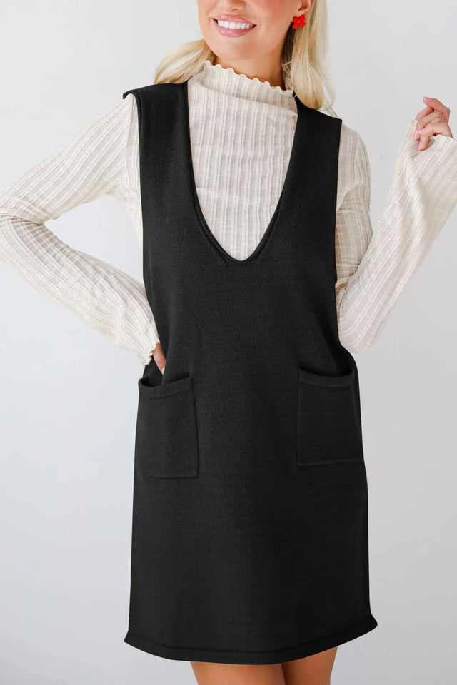 Kelly Sleeveless Knit Dress with Pockets