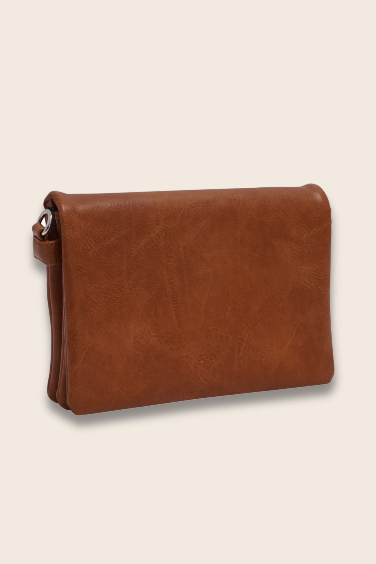 Lila Sac Bandoulière Cuir Vegan Rabat Convertible