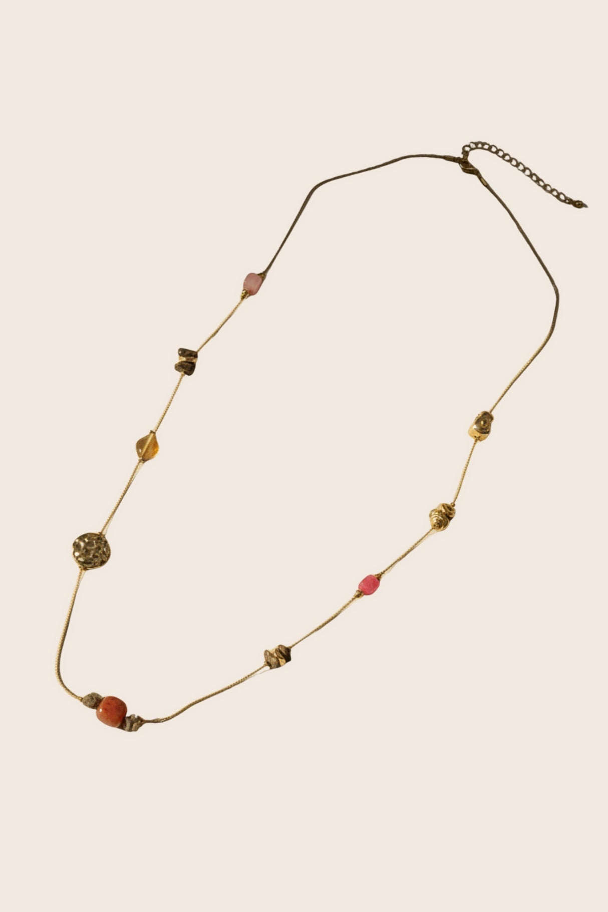 Collier Long Perles Pierres Naturelles