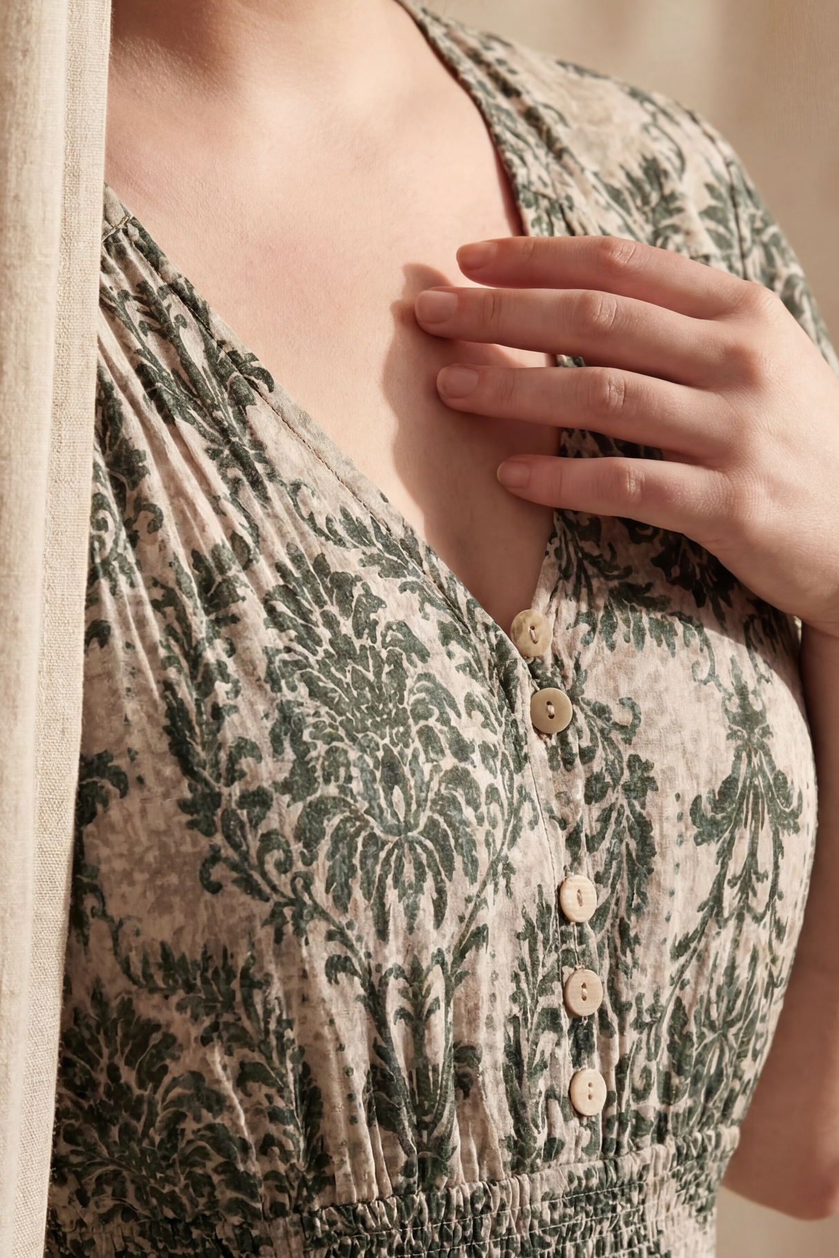 Robe fleurie Babette smockée