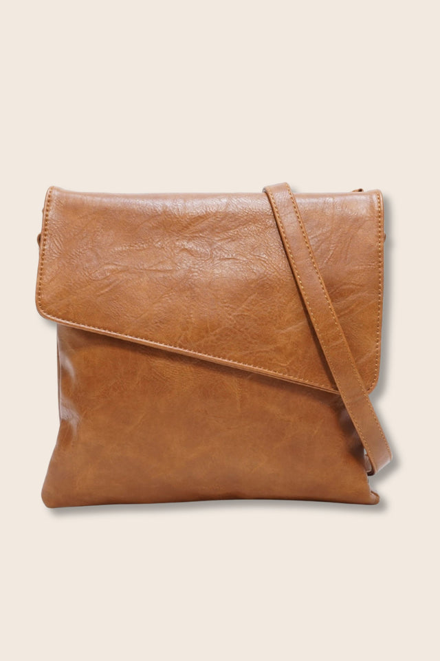 Luna Vegan Bag Crossbody Asymmetrical Flap