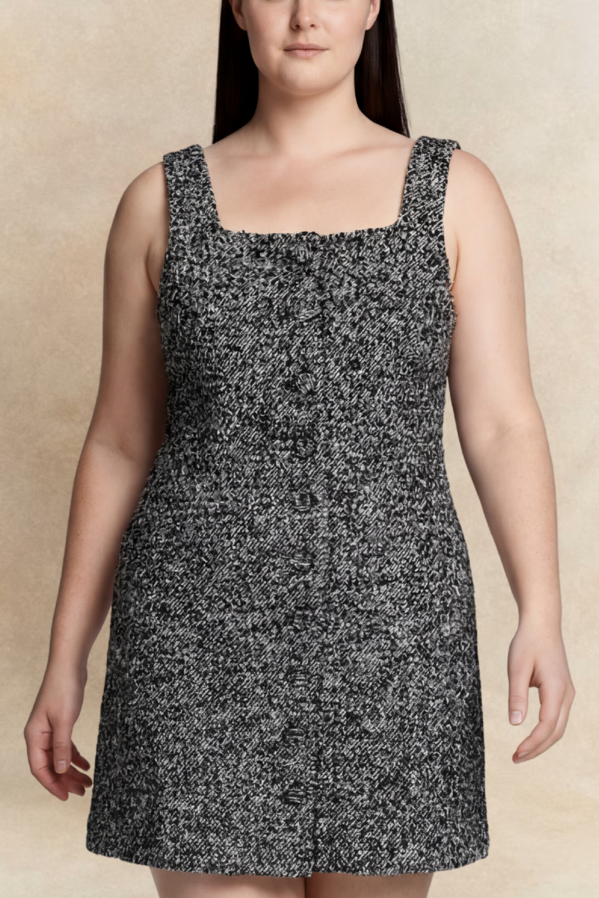 Robe chasuble en tweed Madelaine