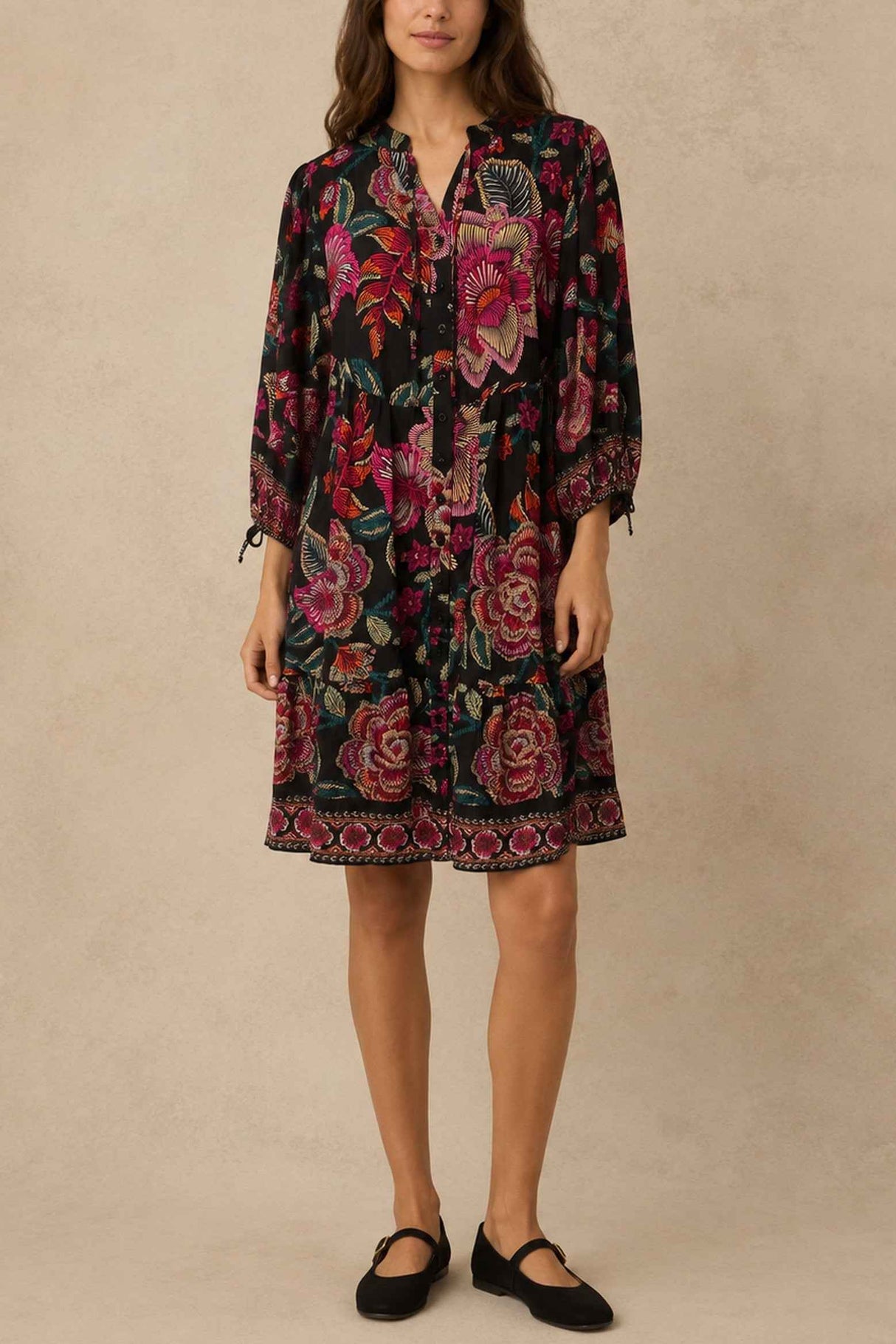 Mariah Printed Loose Styled Dress
