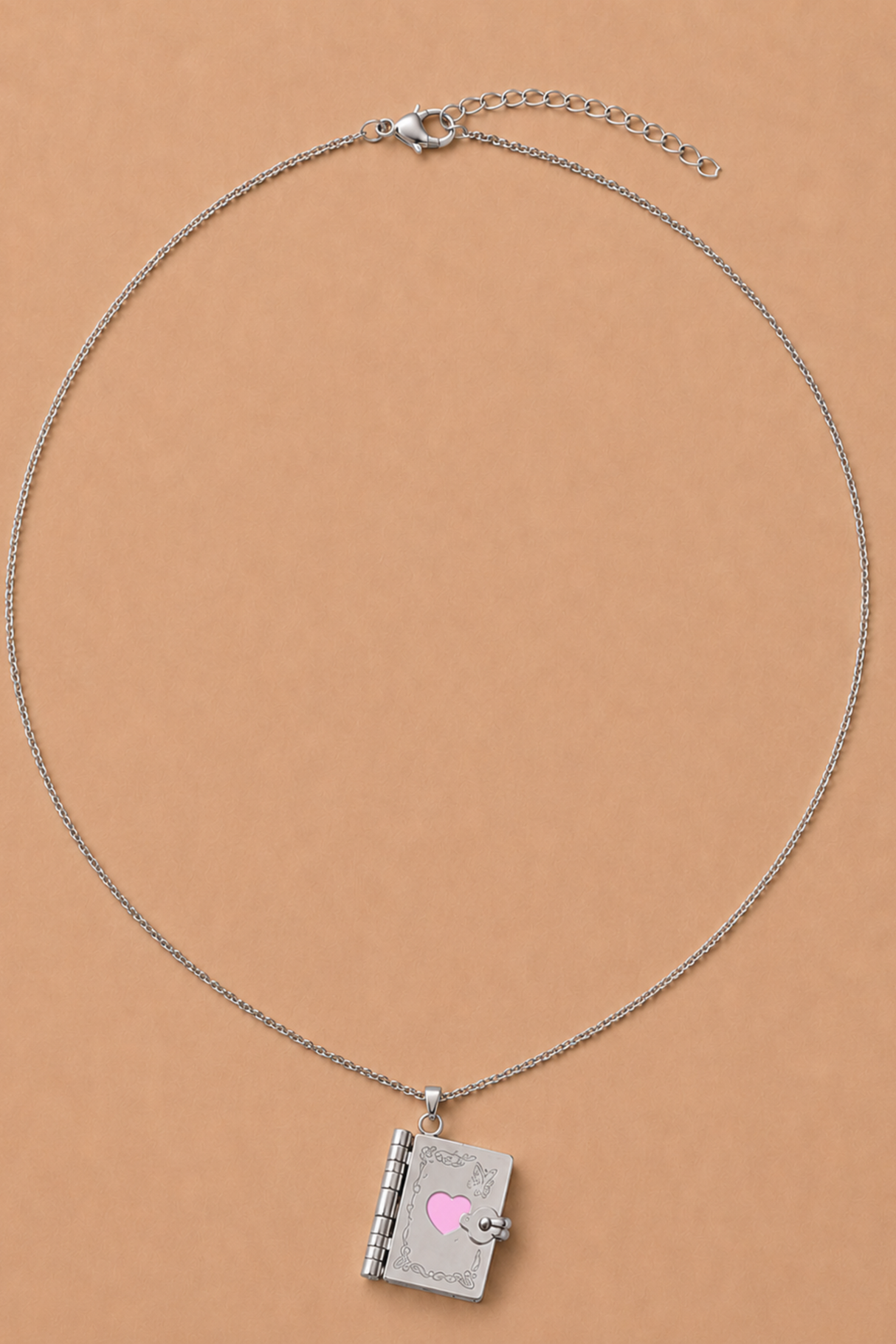 Heart Book Necklace