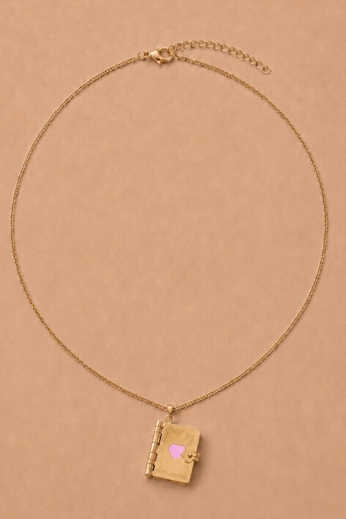 Heart Book Necklace