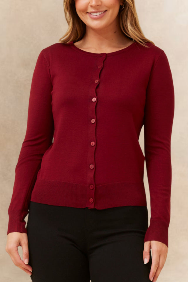 Noelle Cardigan Léger Boutonné Encolure