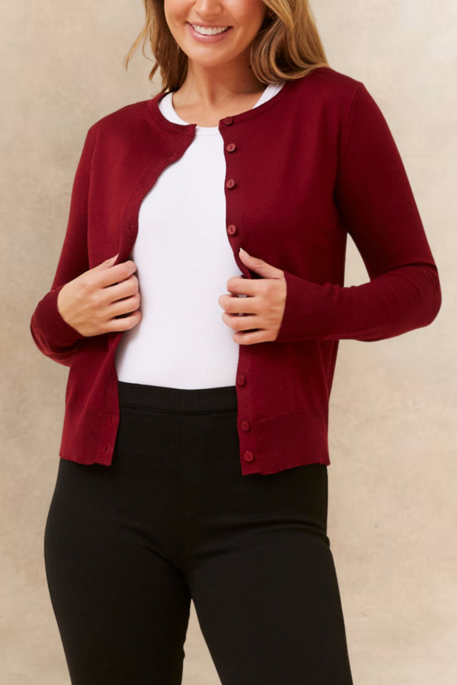 Noelle Cardigan Léger Boutonné Encolure