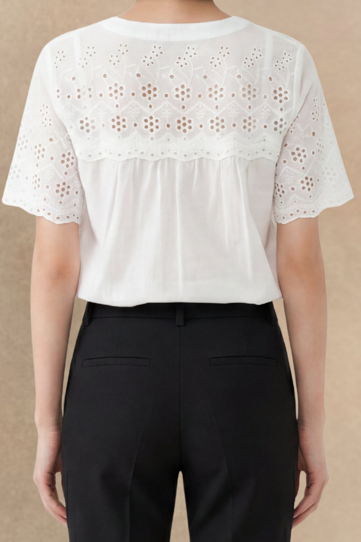 Rachida Sheer Short Sleeve Shirt