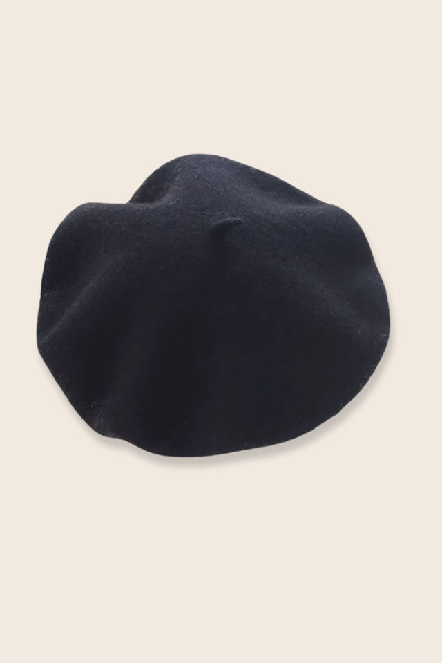Pampidou Classic Wool Beret Tonal Embroidery Many Colors