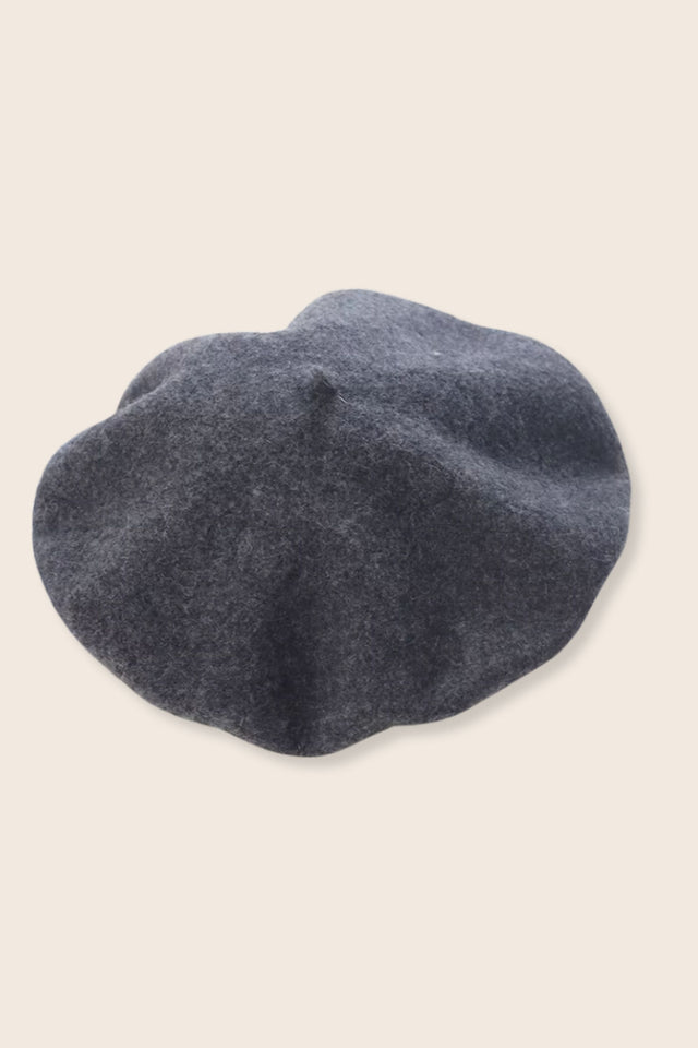 Pampidou Classic Wool Beret Tonal Embroidery Many Colors