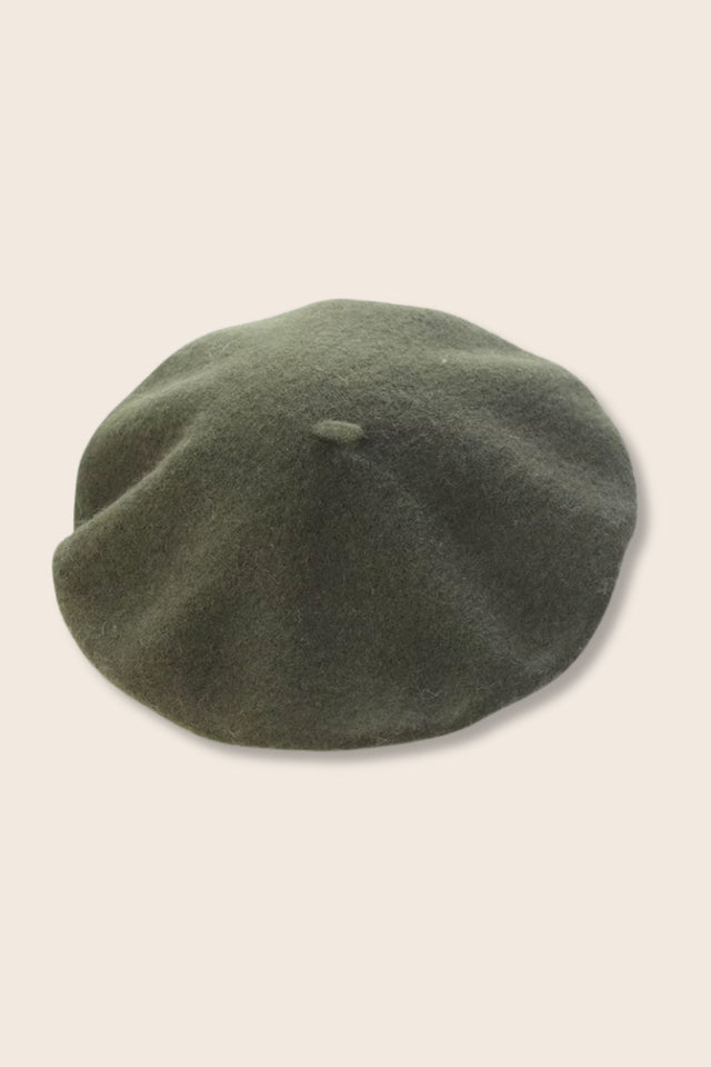 Pampidou Classic Wool Beret Tonal Embroidery Many Colors