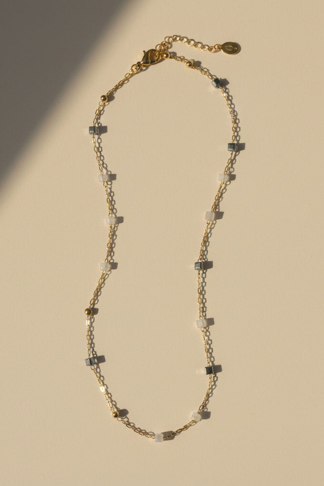 Pearl Drop Layered Necklace