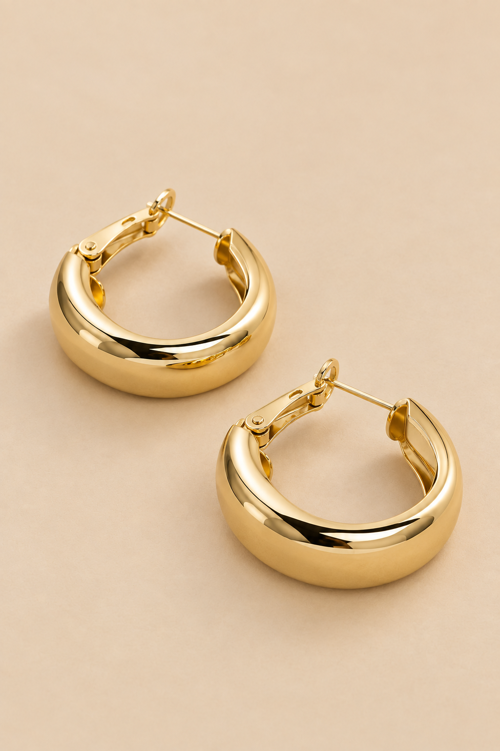 Boucles D’Oreilles Créoles Épaisses