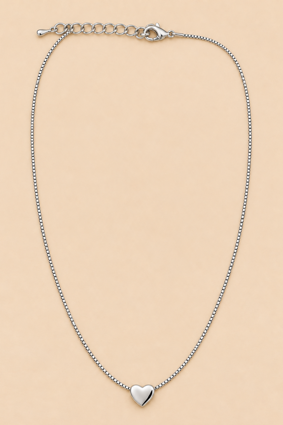 Collier Délicat Pendentif Cœur Argent