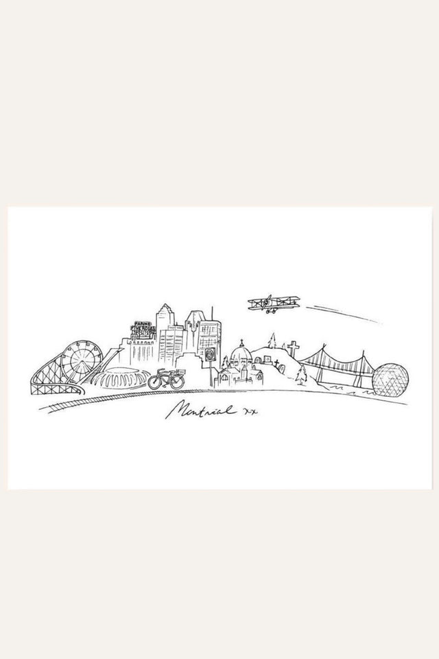 Post Card - CityLine - Onze Montreal Default Title Onze Montreal Art Print