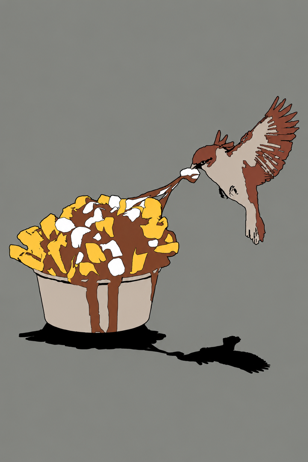 T-shirt Homme Voleur De Poutine