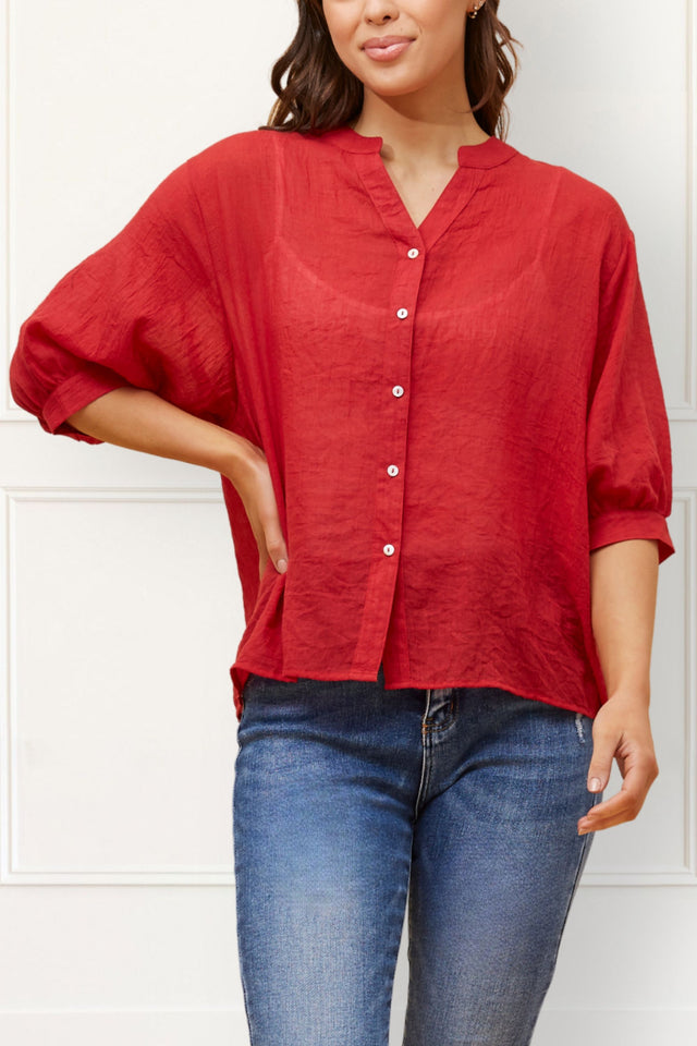 Roxanne Oversized Shirt – Lightweight Semi-Sheer Cotton Blend