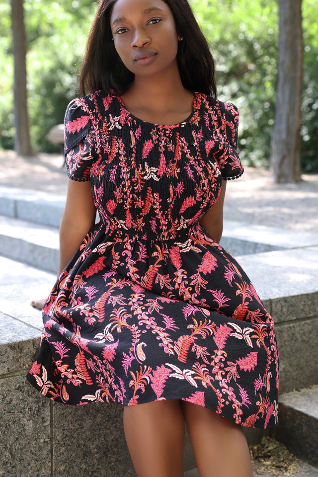 Rosalie Paisley Short Dress