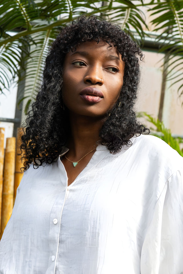 Roxanne Oversized Shirt – Lightweight Semi-Sheer Cotton Blend