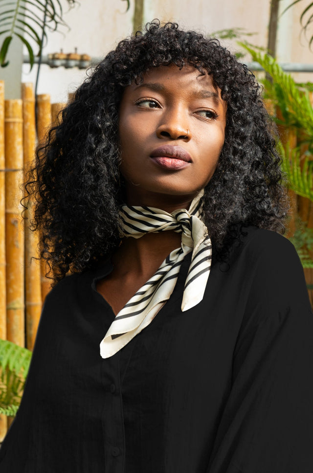 Roxanne Chemise Buttons Oversize – Tissu Léger Semi-Transparent Mélange de Cotons