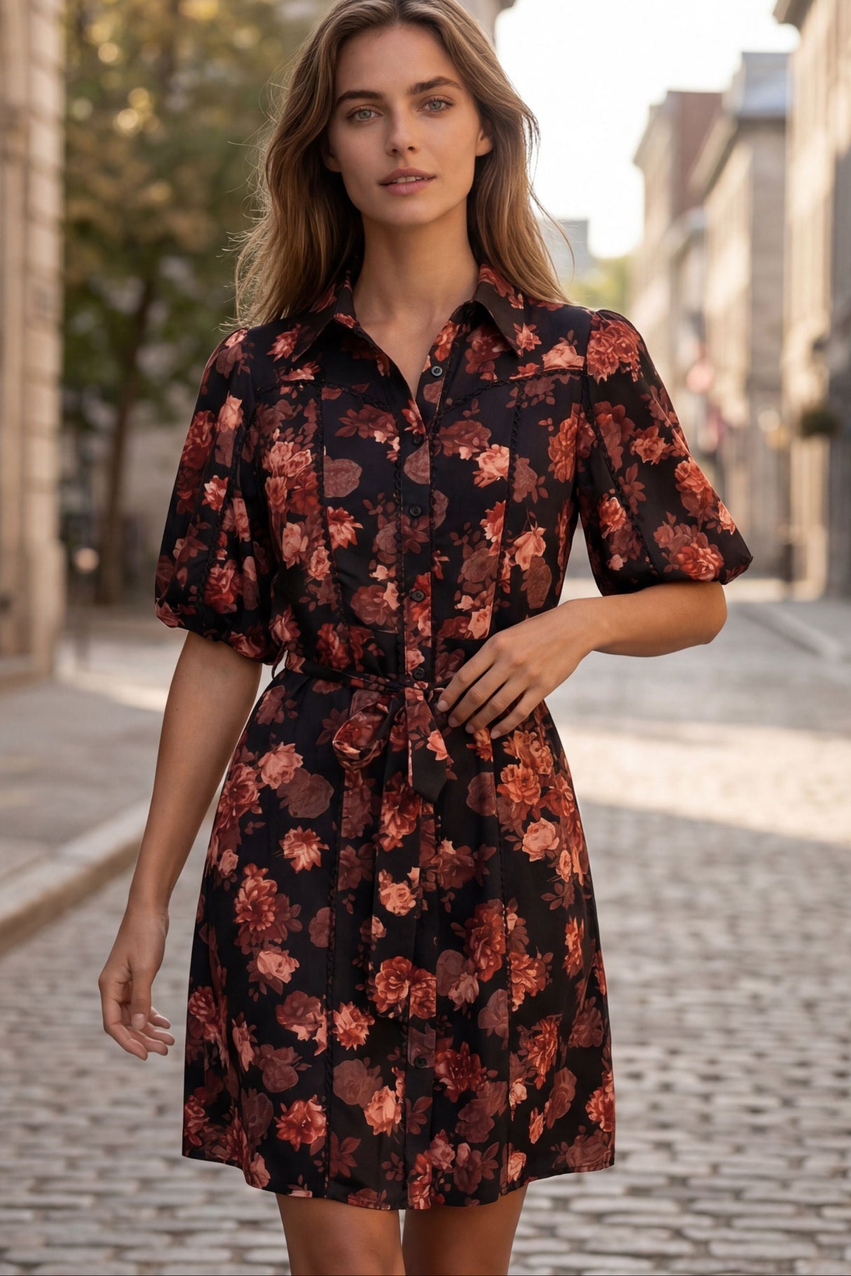 Ruby Floral Shirt Dress