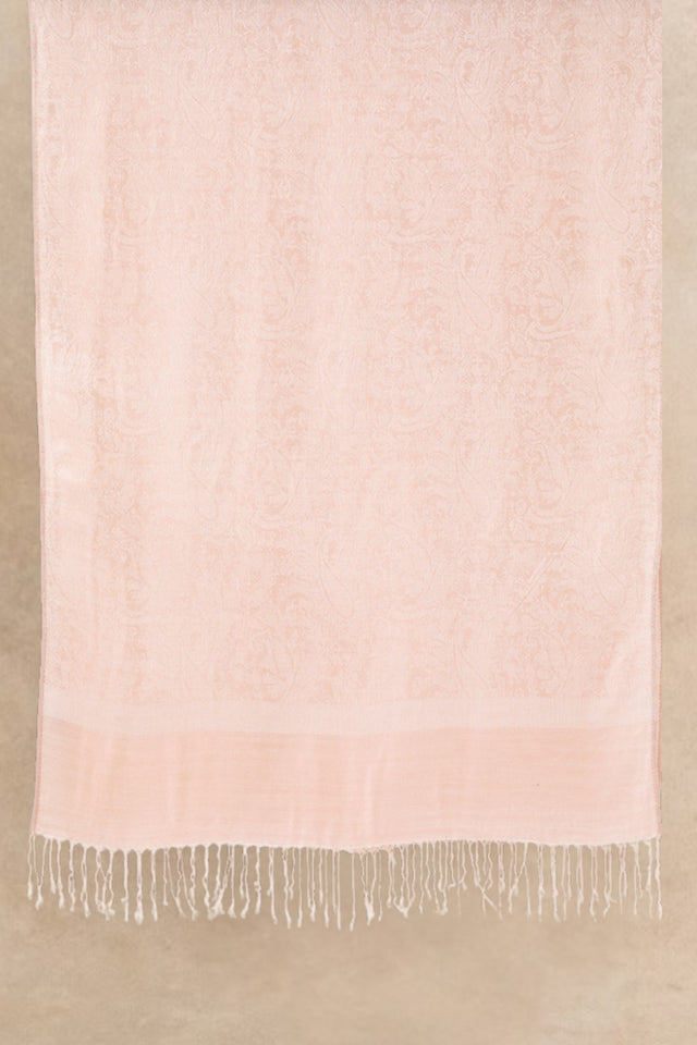 Écharpe Pashmina Douce à Franges – Rose