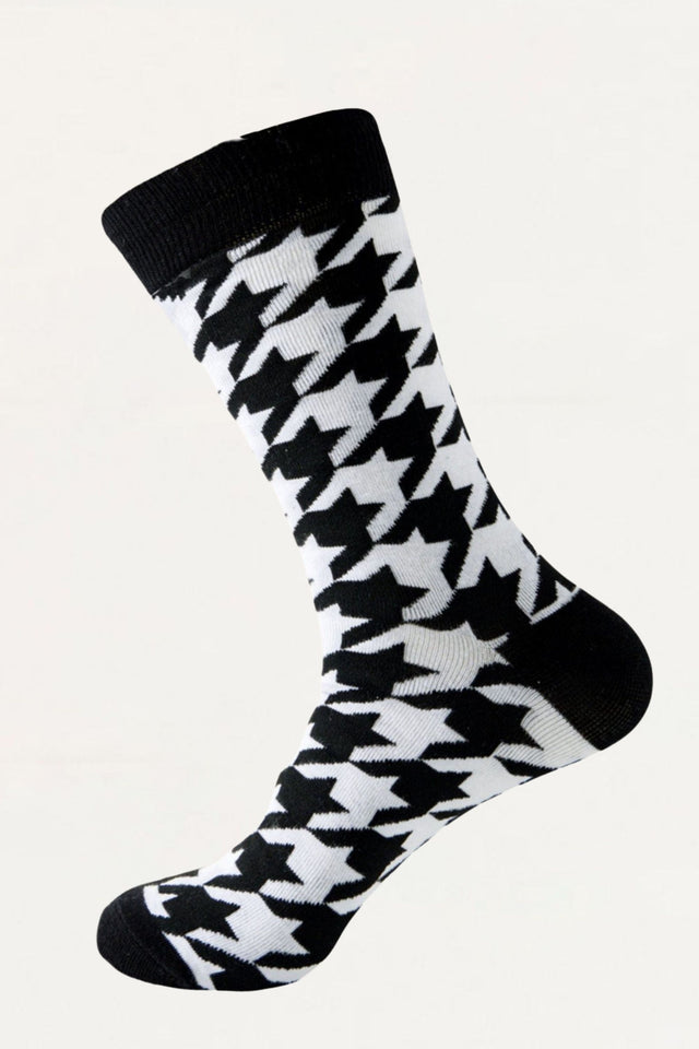 Socks Houndstooth Pattern - Onze Montreal Black Onze Montreal